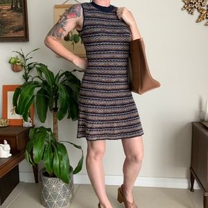 Bar III Mock Neck Sleeveless Knit Dress